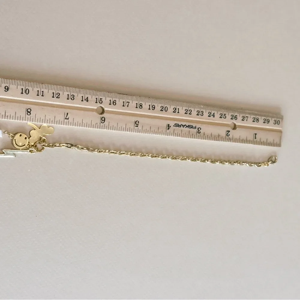 Smiley face bracelet R819